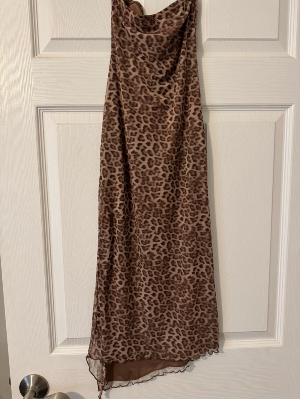 Leopard Print Mesh Dress - Picture 3 of 5